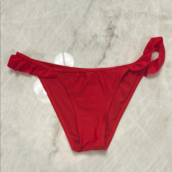 Amazon Red Ruffled Bikini Swimwear - Picture 5 of 7